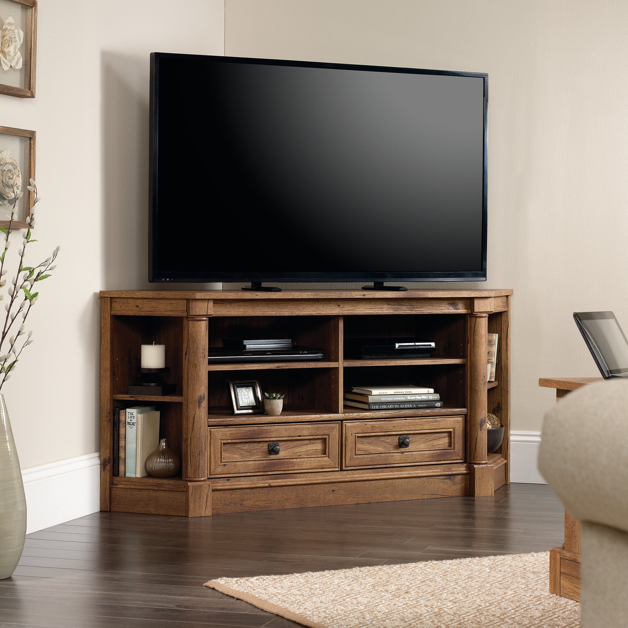 Vintage corner tv stand discount