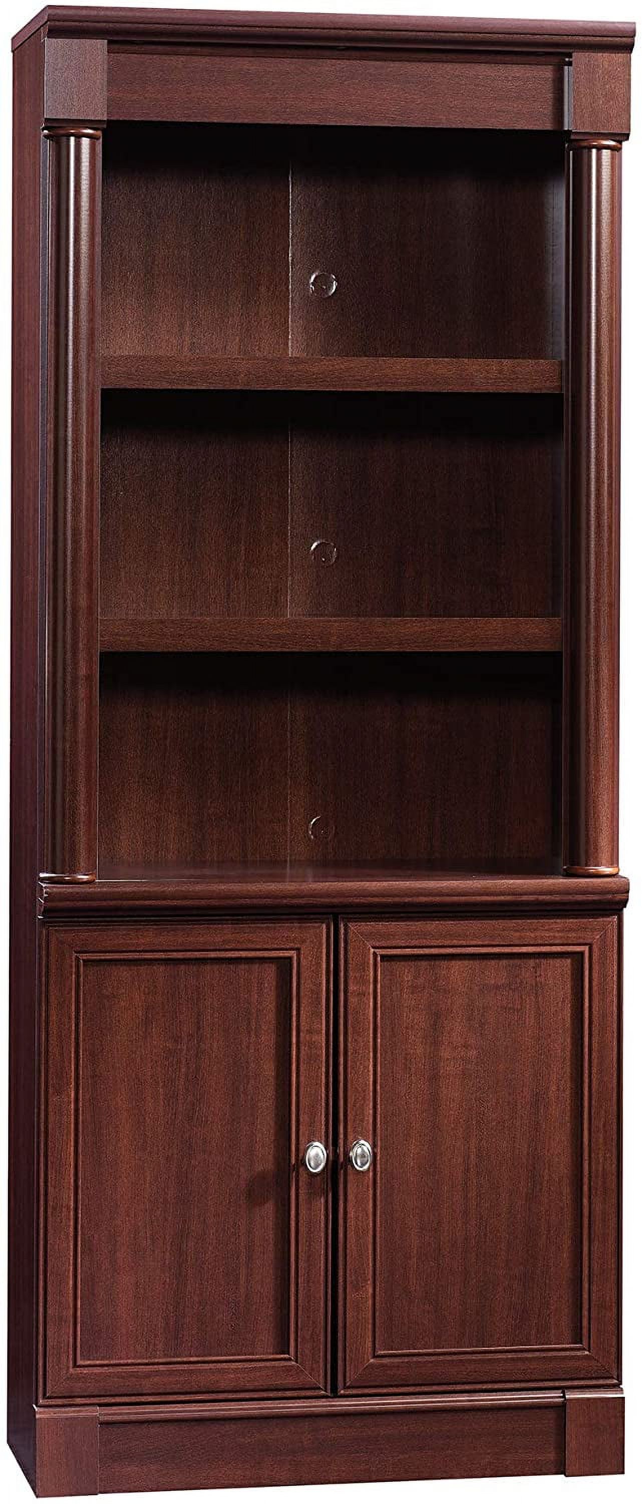 Sauder Palladia Library With Doors Wind Oak finish