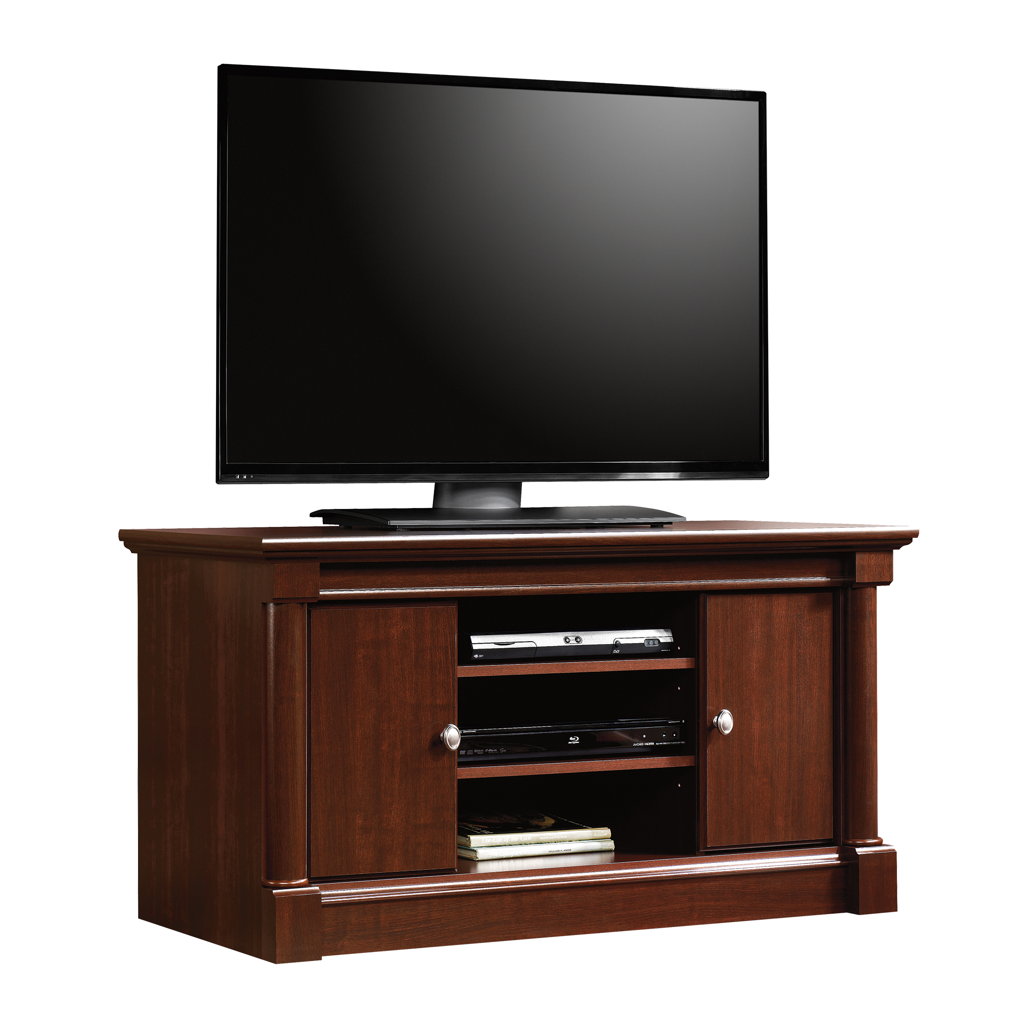 Sauder Palladia Panel TV Stand for TV's up to 50", Select Cherry Finish - image 1 of 4