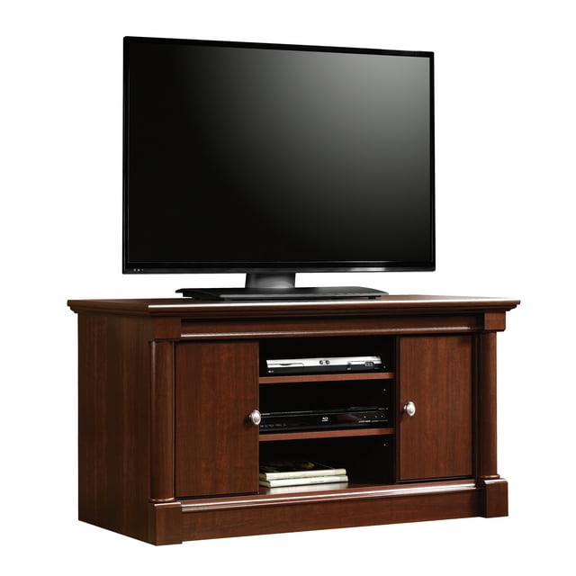 Sauder Palladia Panel TV Stand for TV's up to 50", Select Cherry Finish