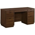 thumbnail image 1 of Sauder Palo Alto Engineered Wood Credenza Desk in Spiced Mahogany, 1 of 8