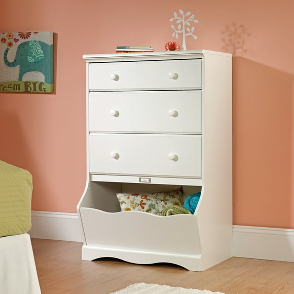 Sauder Pogo 3-Drawer Kid's Bedroom Chest, Soft White Finish