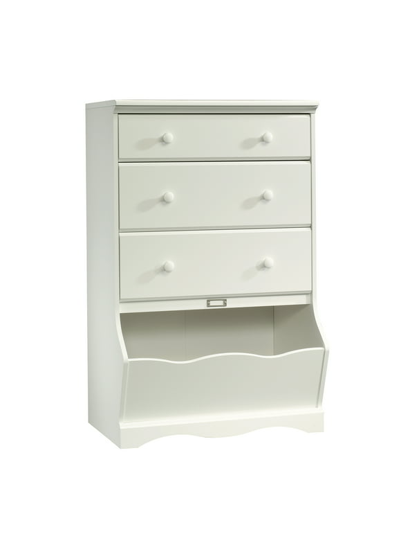 Sauder Pogo 3-Drawer Dresser, Soft White Finish