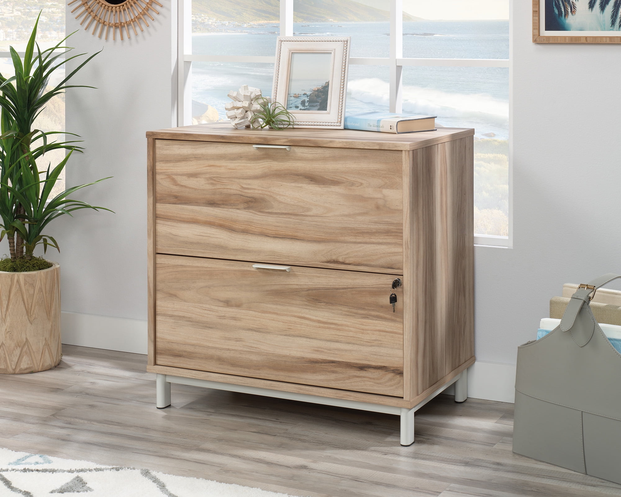 Kiln Acacia 2-Drawer Lockable Lateral File Cabinet