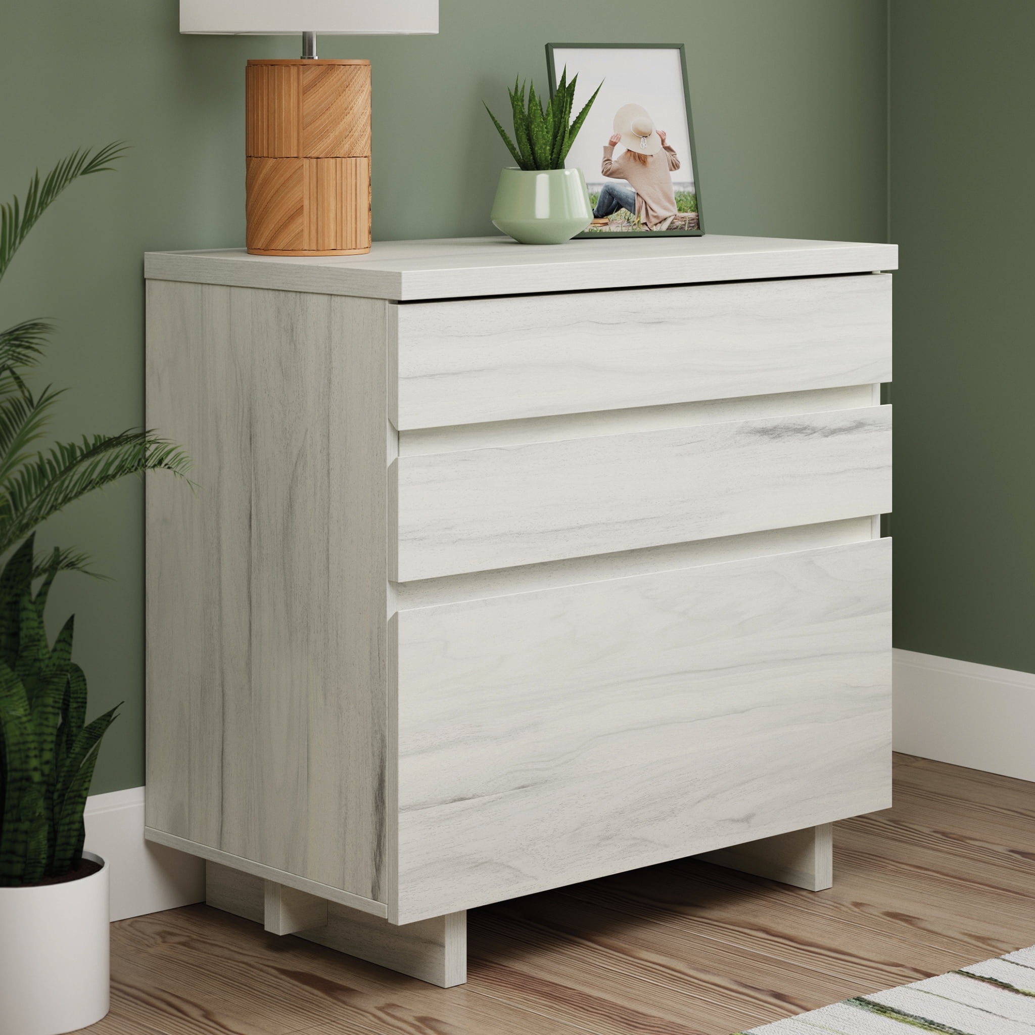 Sauder Porto Palma 2-Drawer Lateral File Cabinet, Haze Acacia Finish