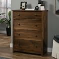 thumbnail image 1 of Sauder River Ranch 4-Drawer Dresser, Grand Walnut Finish, 1 of 12