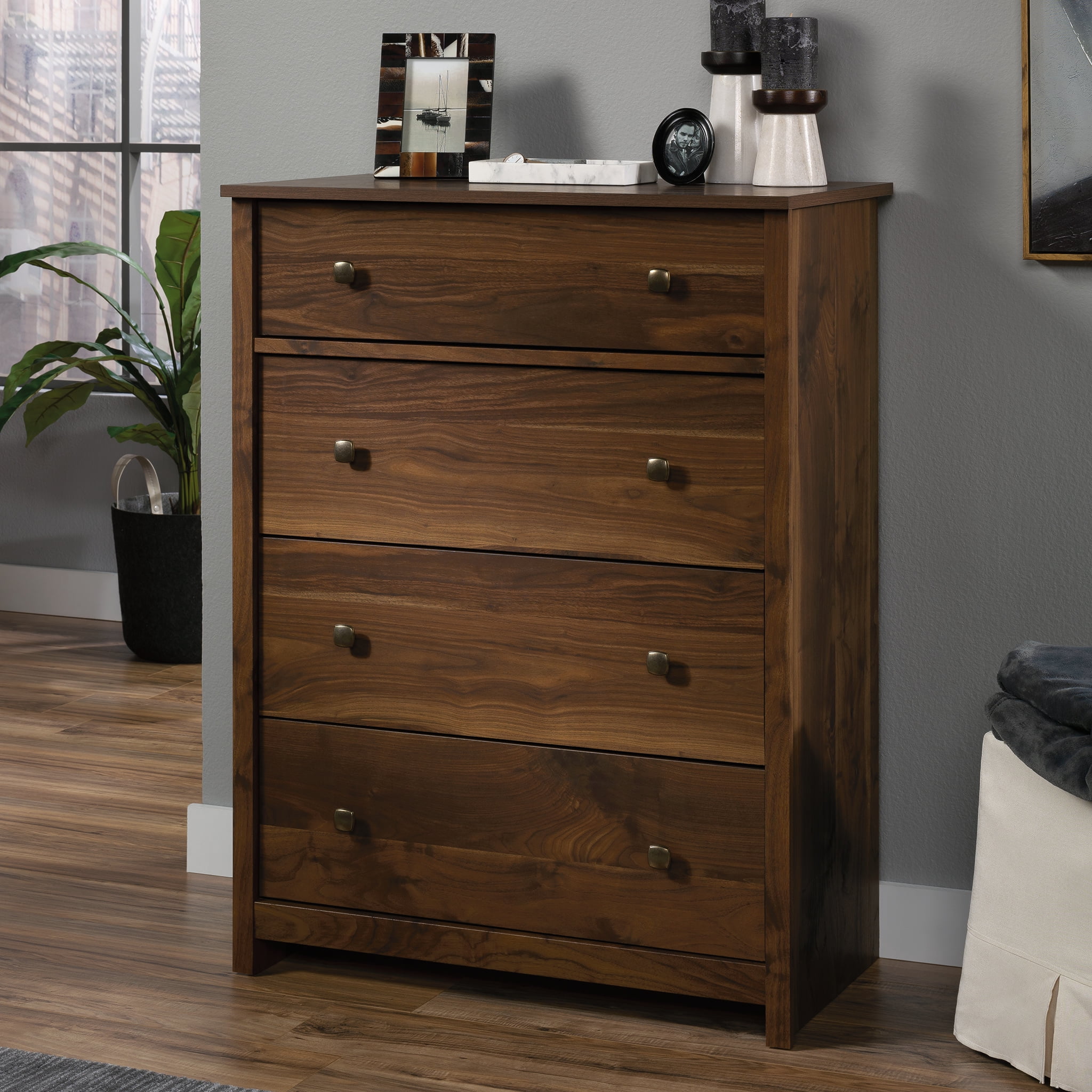 Sauder River Ranch 4-Drawer, Grand Walnut Finish - Walmart.com