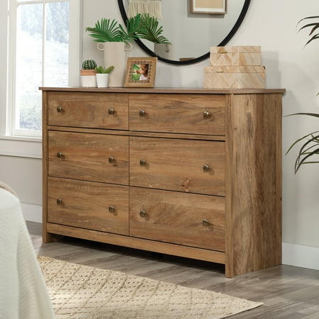 Sauder - River Ranch 6 Drawer Dresser - Grand Walnut