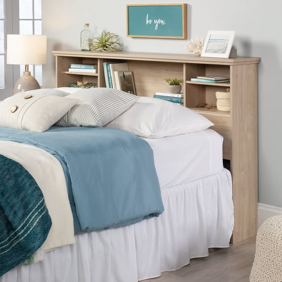 Sauder River Ranch Engineered Wood Headboard in Harvest Walnut