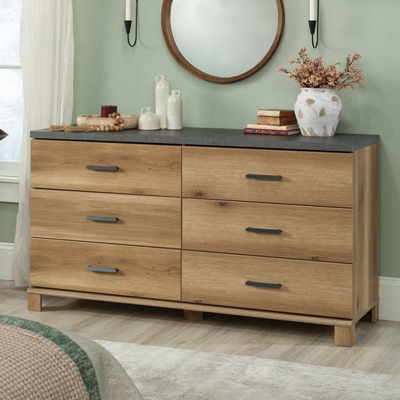 Sauder Rosedale Ranch Engineered Wood Dresser in Timber Oak Finish