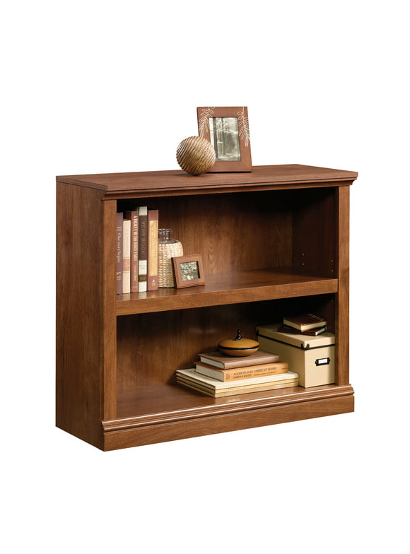 Sauder Select 2-Shelf Bookcase, Oiled Oak Finish