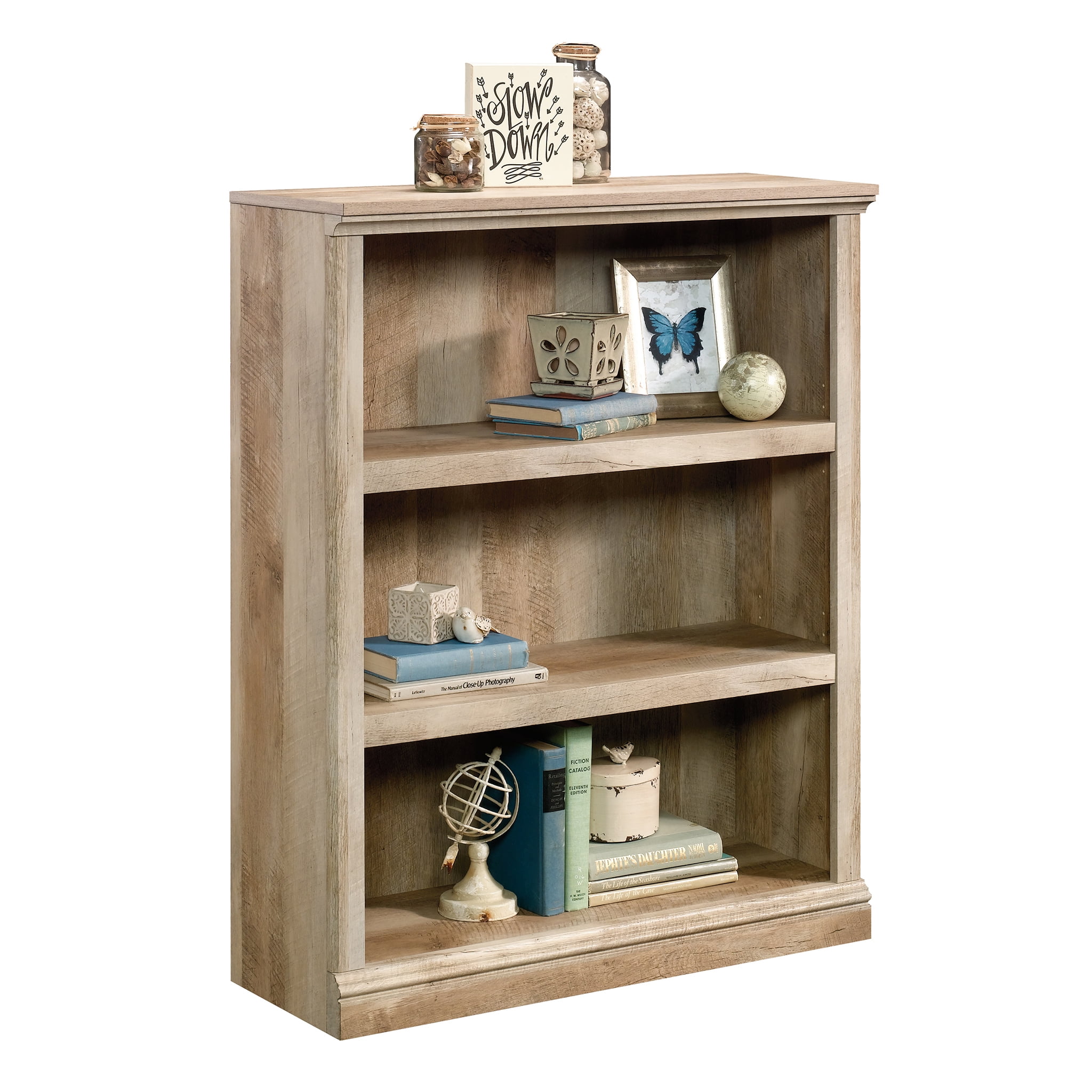 Sauder Select 3 Shelf Bookcase Lintel Oak Finish