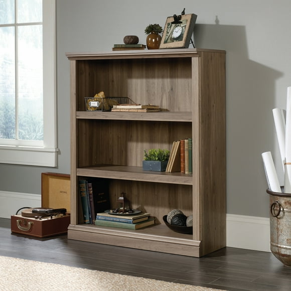 Sauder Select 3-Shelf Bookcase, Salt Oak Finish
