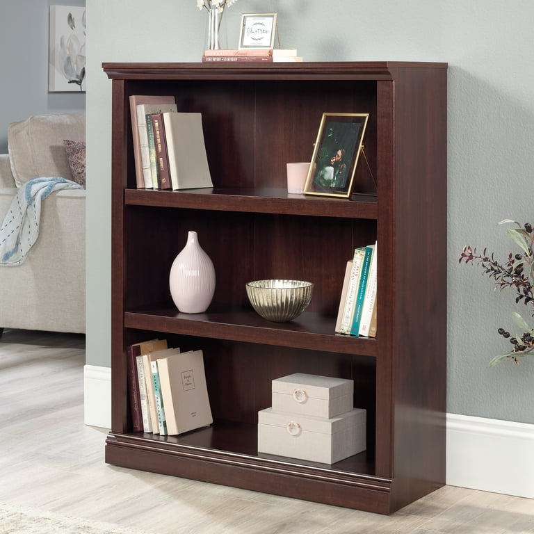 Sauder Select 3 Shelf Bookcase, Select Cherry Finish - Walmart.com