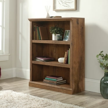 Sauder Select 3-Shelf Bookcase, Vintage Oak Finish