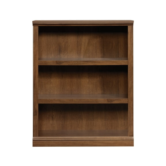 Sauder Select Collection Bookcase, Three-Shelf, 35.27w x 13.3d x 43.78h, Oiled Brown