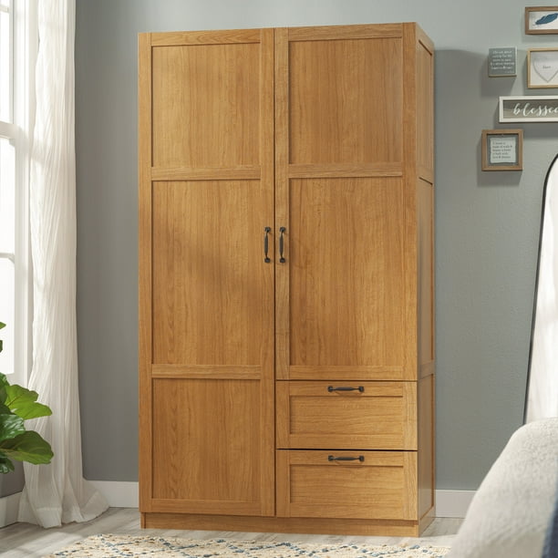 Sauder Select Engineered Wood Storage Cabinet in Highland Oak