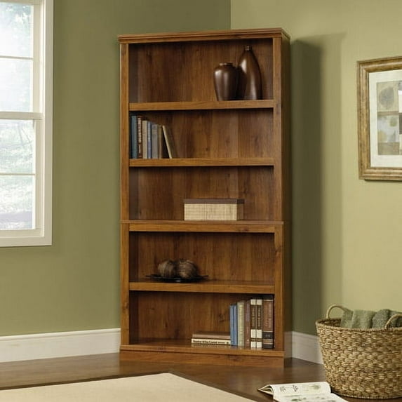 Sauder Select 5-Shelf Bookcase, Abbey Oak Finish