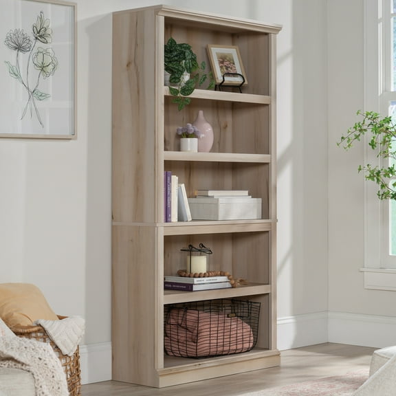 Sauder Select 5-Shelf Display Bookcase in Pacific Maple