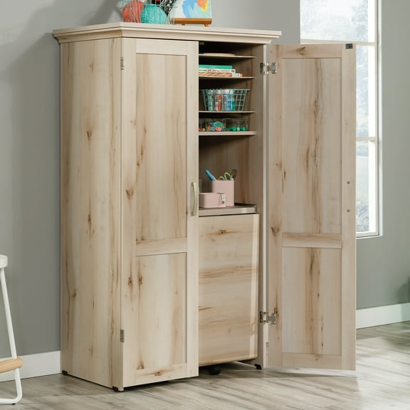 Sauder Storage Craft Armoire, Pacific Maple Finish