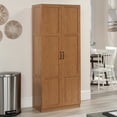 thumbnail image 1 of Sauder Select Storage Cabinet, Highland Oak Finish, 1 of 12