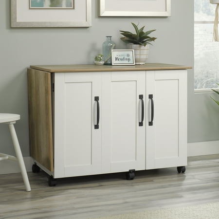 Sauder Sewing/Craft Cart, Soft White Finish