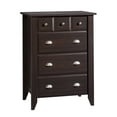 thumbnail image 1 of Sauder Shoal Creek 4-Drawer Dresser, Jamocha Wood Finish, 1 of 14
