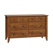 Sauder Shoal Creek 6 Drawer Dresser, Oiled Oak Finish