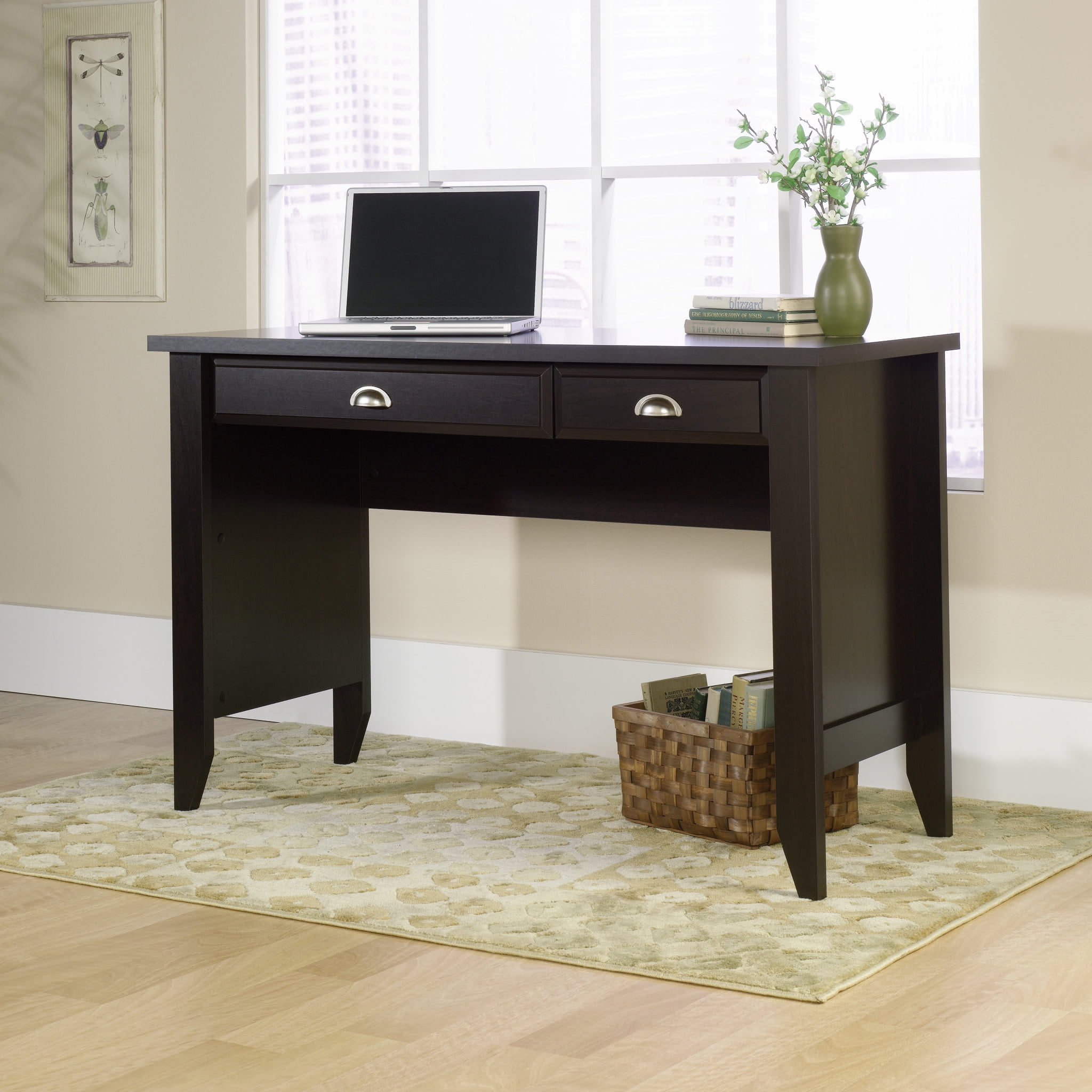 Jamocha Wood Computer Desk with Drawer and Keyboard Tray