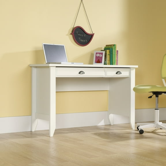 Sauder Shoal Creek Computer Desk, Soft White Finish