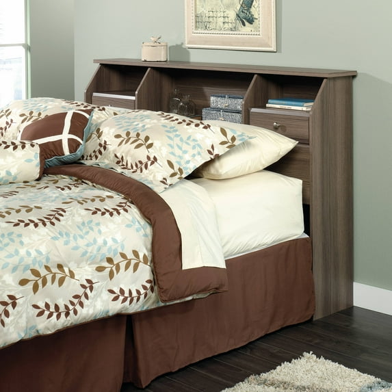 Sauder Shoal Creek Full/Queen Bookcase Headboard, Diamond Ash Finish