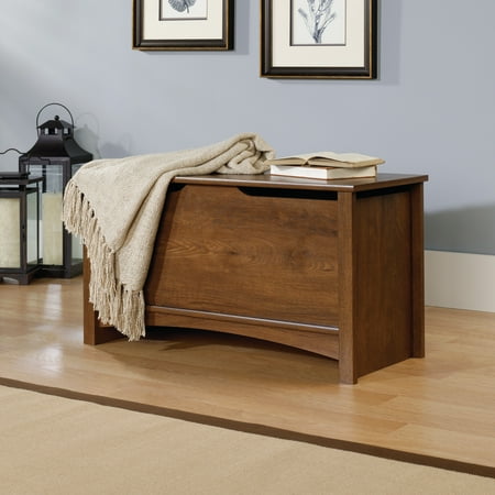 Sauder Shoal Creek Engineered Wood Storage Chest in Oiled Oak