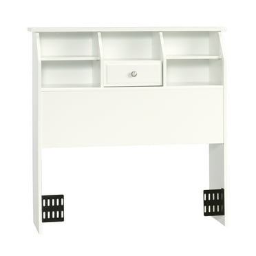 Sauder Shoal Creek Twin Bookcase Headboard, White Finish