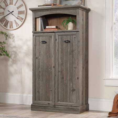 Sauder Sonnet Springs Engineered Wood Storage Cabinet in Pebble Pine