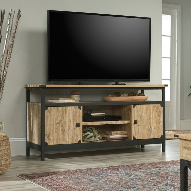 Wood and steel tv unit discount