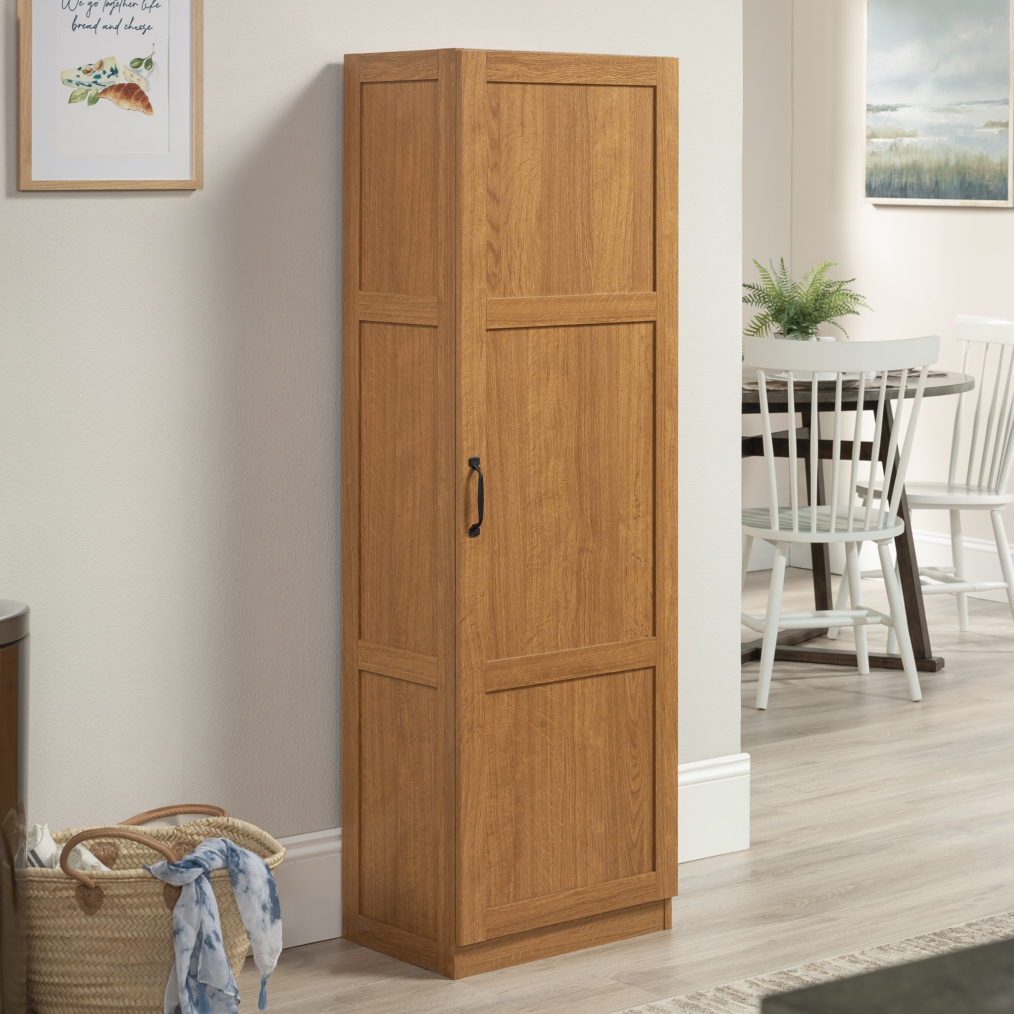 Highland Oak Freestanding Office Storage Cabinet with Adjustable Shelves