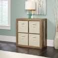 thumbnail image 1 of Sauder Stow-away Cube Storage 4-Cube Organizer, Lintel Oak Finish, 1 of 11