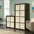 thumbnail image 1 of Sauder Stow-Away Storage 8-Cube Organizer, Smoked Oak Finish, 1 of 12
