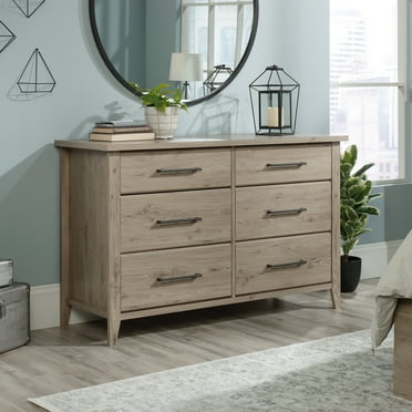 Sauder Summit Station 6-Drawer Bedroom Dresser, Laurel Oak Finish