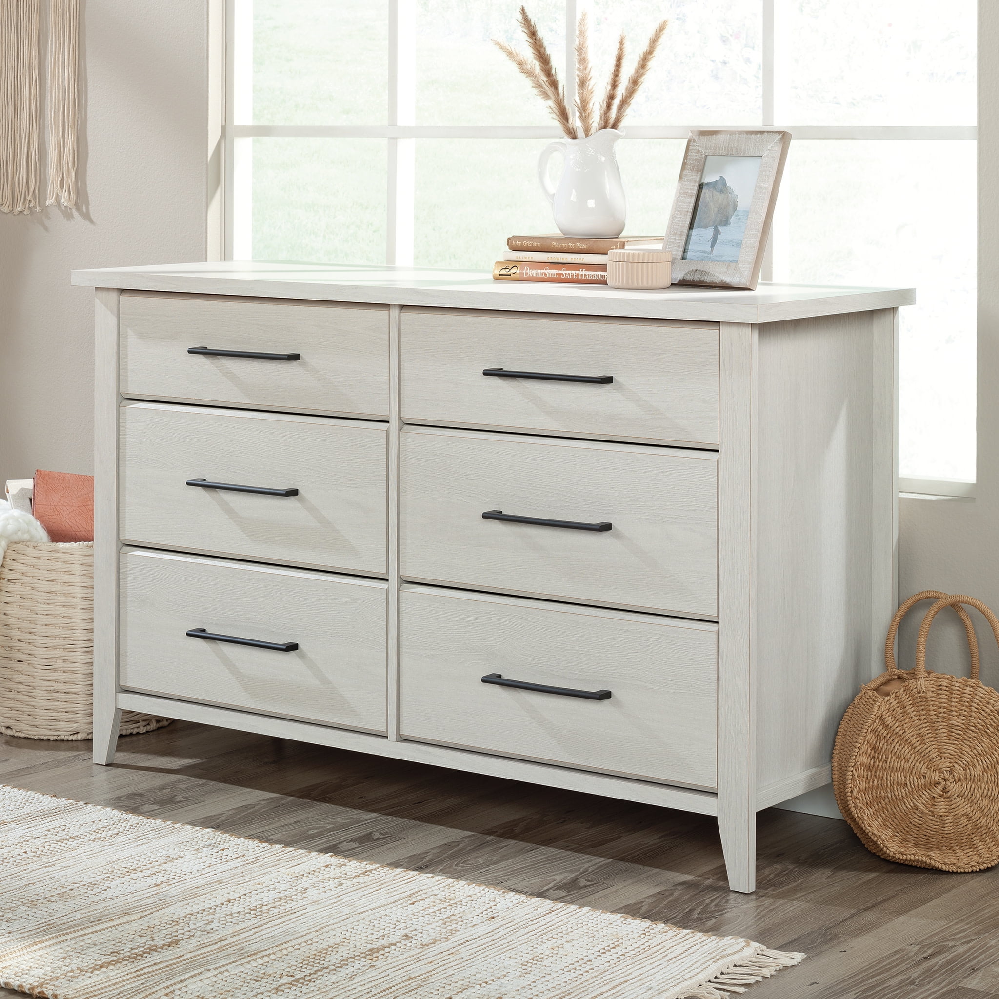 Glacier Oak Double Dresser with Extra Deep Drawers