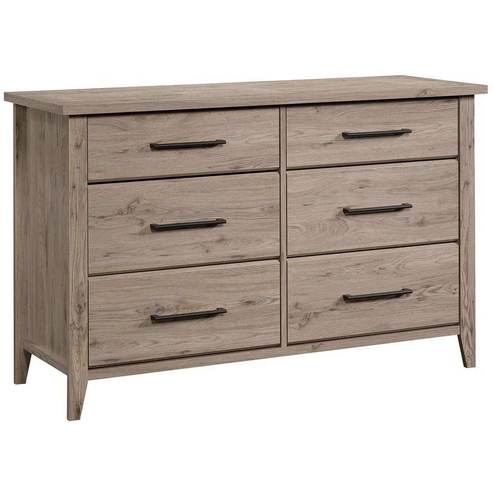 Laurel Oak Double Dresser with Extra Deep Horizontal Drawers