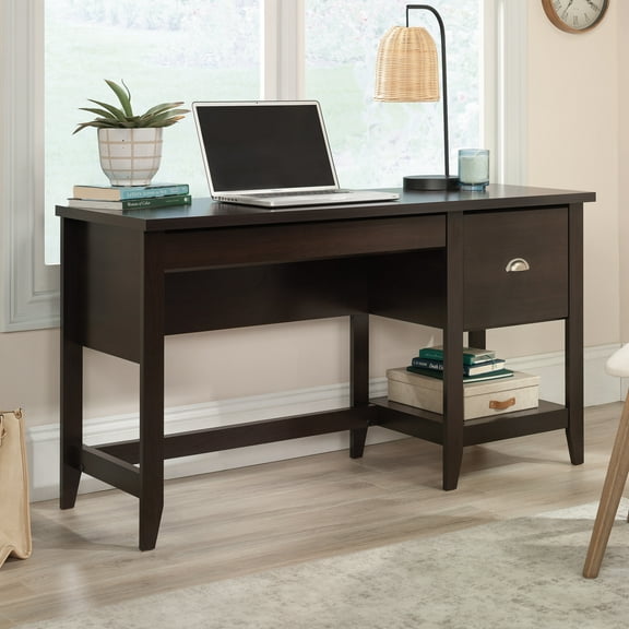 Sauder Summit Station Desk, Cinnamon Cherry Finish