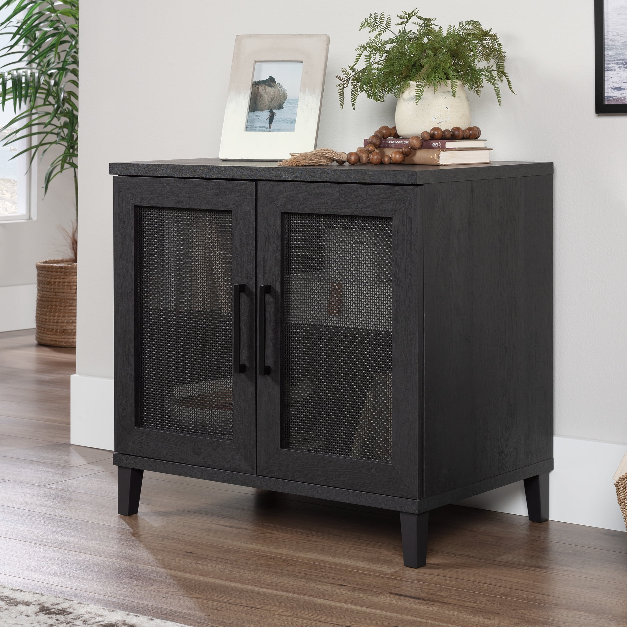 Raven Oak 2-Door Office Cabinet with Adjustable Shelving