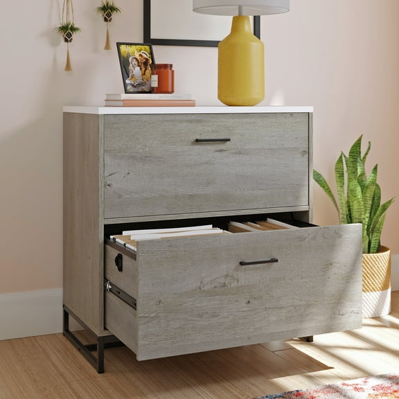 Sauder Tremont Row Engineered Wood Lateral File in Mystic Oak