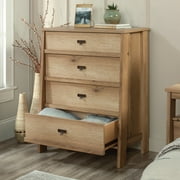 Sauder Trestle 4-Drawer Bedroom Dresser, Timber Oak Finish