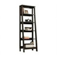 Sauder Trestle 5 Shelf Bookcase, Jamocha Wood Finish