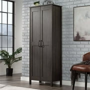 Sauder Two-Door Storage Cabinet, Blade Walnut Finish