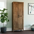 thumbnail interactive-video image 1 of Sauder Two-Door Storage Cabinet , Rural Pine Finish, 1 of 15
