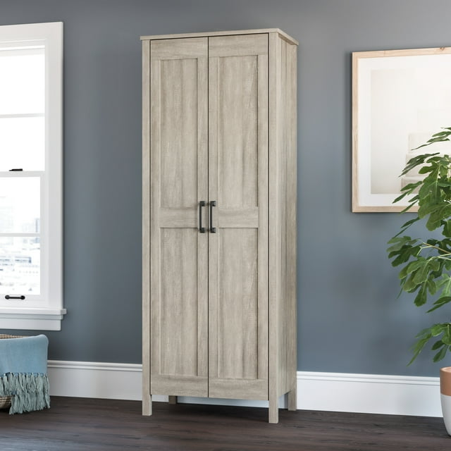 Sauder Two-Door Storage Cabinet, Spring Maple Finish