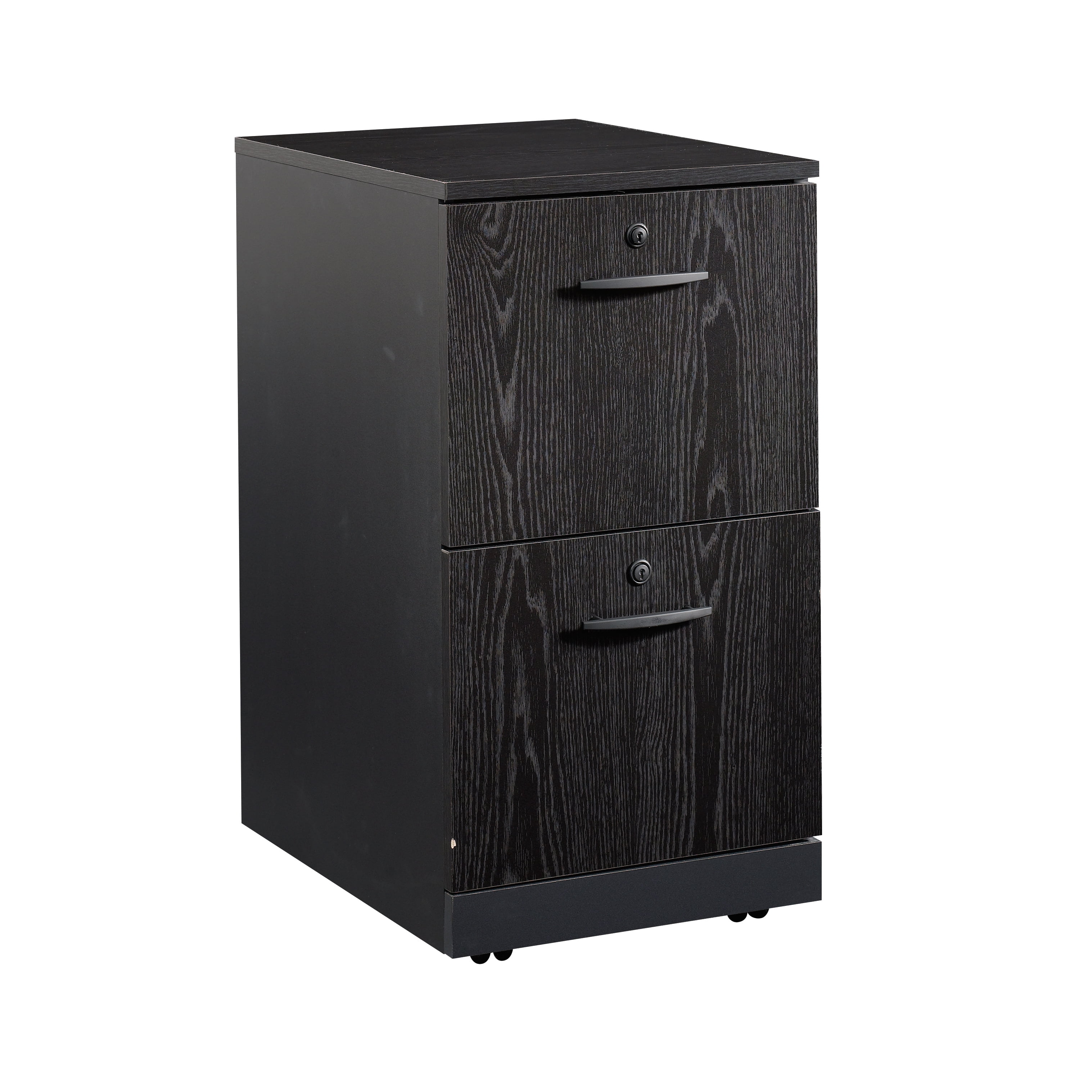 Sauder® Via 191/2"D Vertical 2Drawer Pedestal File Bourbon Oak/Soft Black